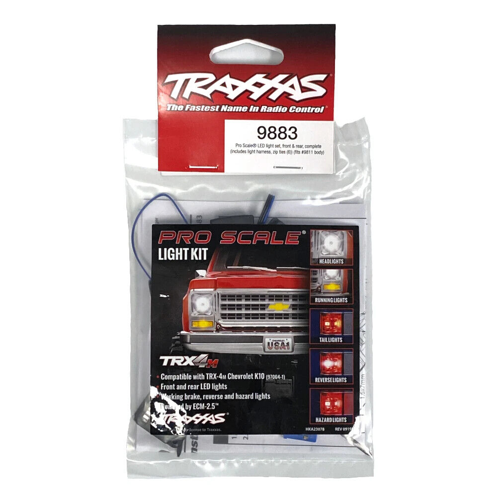 TRAXXAS 9883 Pro Scale® LED light set, front & rear, complete (includes light harness, zip ties (6)) (fits #9811 body)