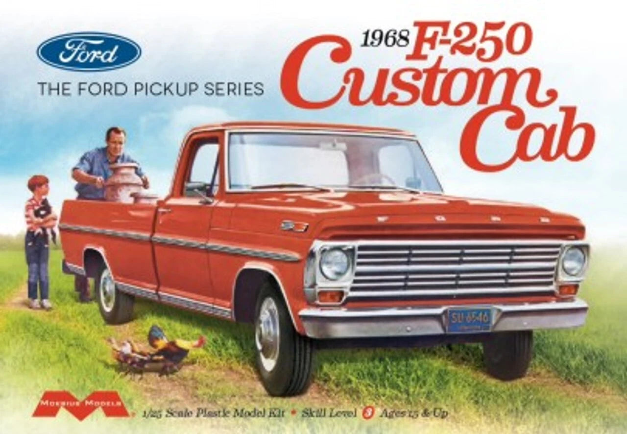 MOEBIUS 2564 1/25 1968 Ford F250 Custom Cab Pickup Truck