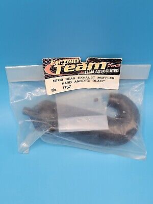 ASSOCIATED 1757 NTC3 Rear Exhaust Muffler Hard Anodize Black