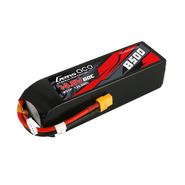 GENS ACE 85004S60X6 14.8V 60C 4S 8500mAh Lipo Battery Pack With XT60 Plug For Xmaxx 8S Car