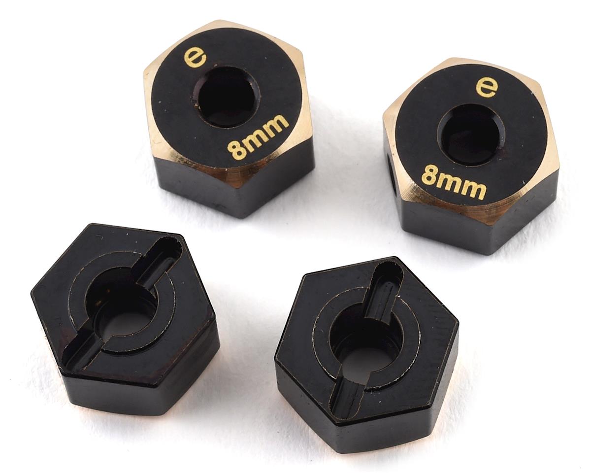 SAMIX END-4063-8 Element Enduro Brass Hex Adapter (Black) (4) (8mm)