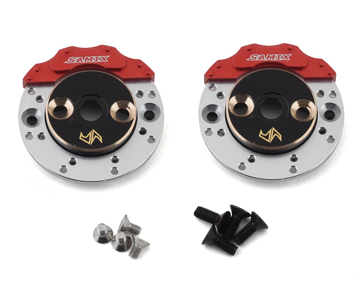 SAMIX END-4415FS Enduro Brass Rear Brake Adapter Set w/Scale Brake Rotor & Caliper