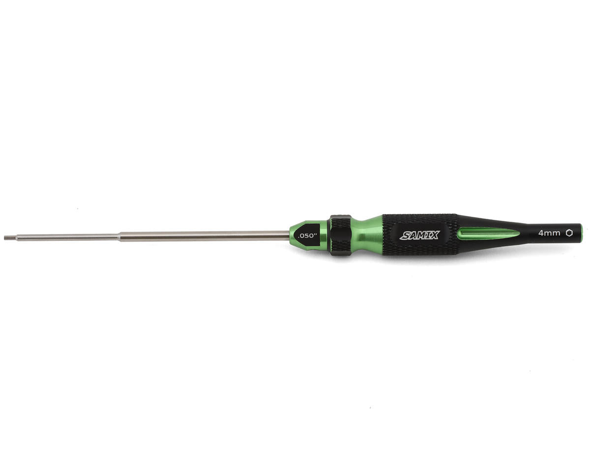 SAMIX SCX24-SD050-GN 2-in-1 Hex Wrench/Nut Driver (GREEN) (.050" Hex/4mm Nut) (Copy)