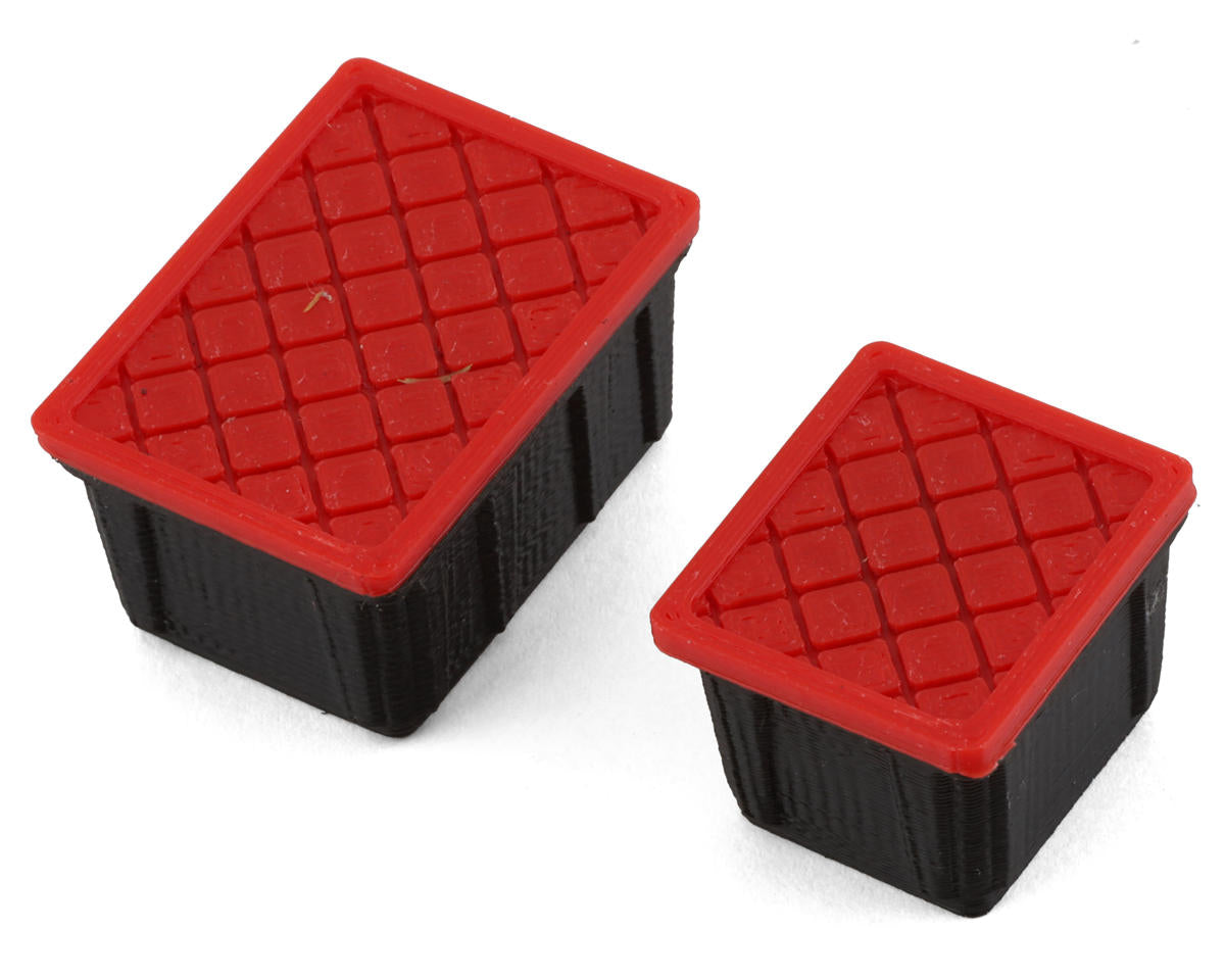 SCALE BY CHRIS SBCTR05 Scale By Chris TRX4M 1/18 Bundle w/Large & Small HD Tote (Black/Red) (Miniature Scale Accessory)