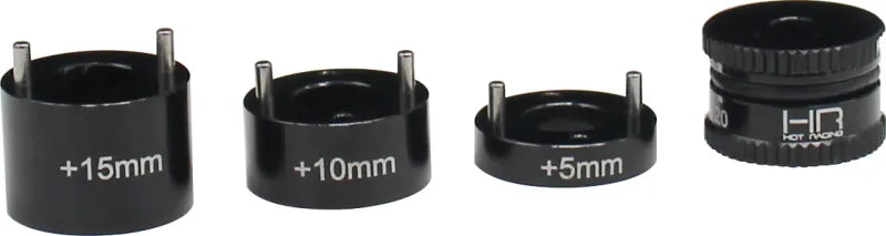 HOT RACING SD1420RH01 Aluminum Ride Height Gauge, 14-20mm plus 5, 10, &amp; 15mm: 1/8, 1/10 Vehicles