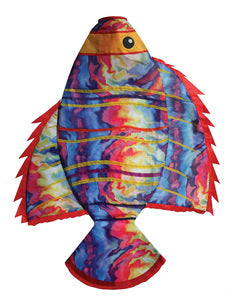 SKY DOG KITES 42709 Tie Dye Angel Fish Windsock, 36"