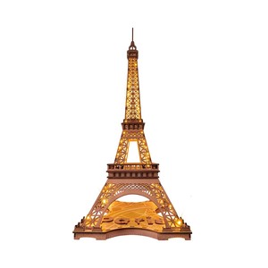 ROBOTIME TGL01 Night of the Eiffel Tower 3D Wooden Puzzle