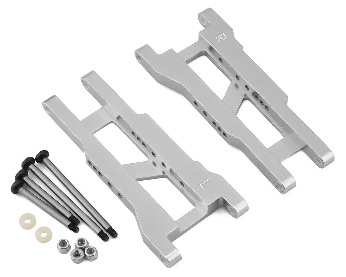 STRC ST3655XS Traxxas Rustler/Stampede Aluminum Rear Suspension Arms w/Locknut Hinge Pins (2) (Silver)
