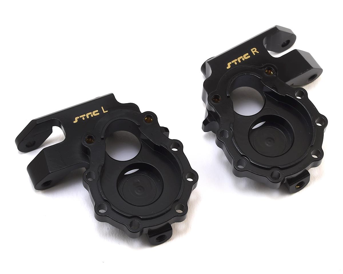 STRC ST8251GM ST Racing Concepts Traxxas TRX-4 Brass Front Steering Knuckles (Black) (2)