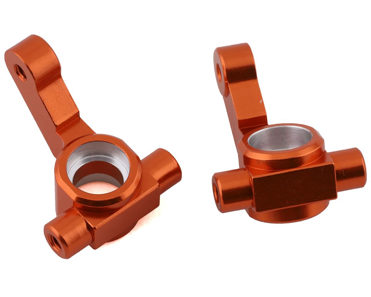STRC STC91417KO DR10 Aluminum Steering Knuckles (Orange) (2)