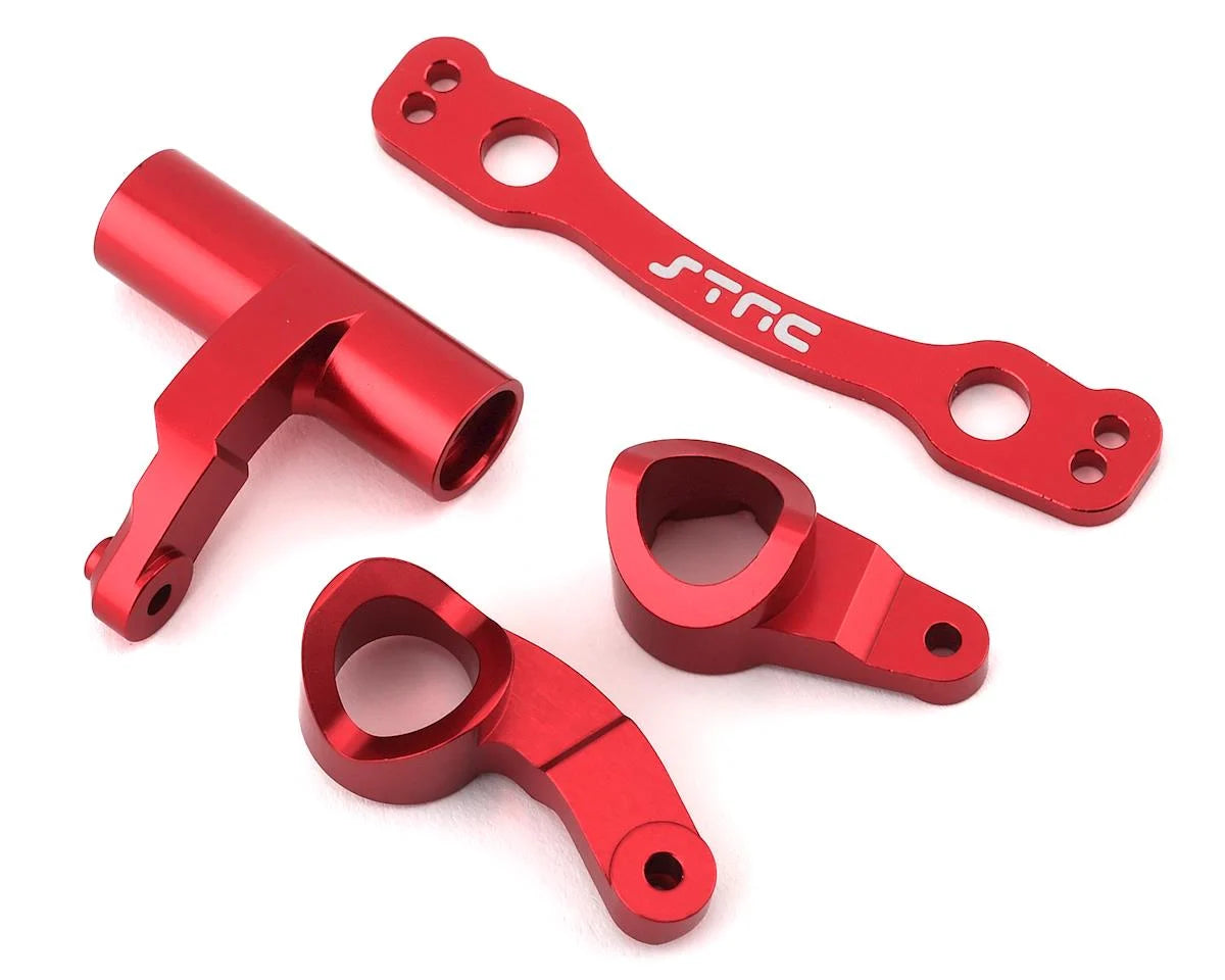 STRC STR340073R Arrma 6S Aluminum HD Steering Bellcrank Set (Red)