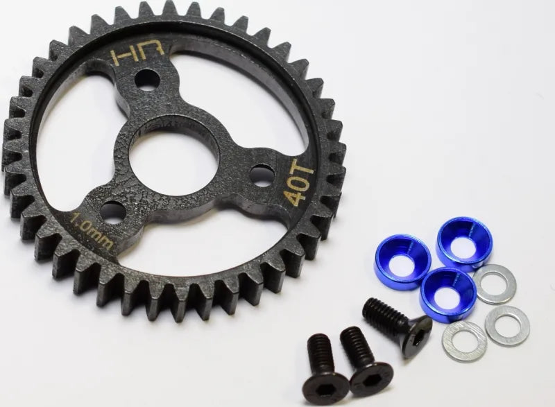 HOT RACING SRVO440 Traxxas MOD1 Steel Spur Gear Blue 40T