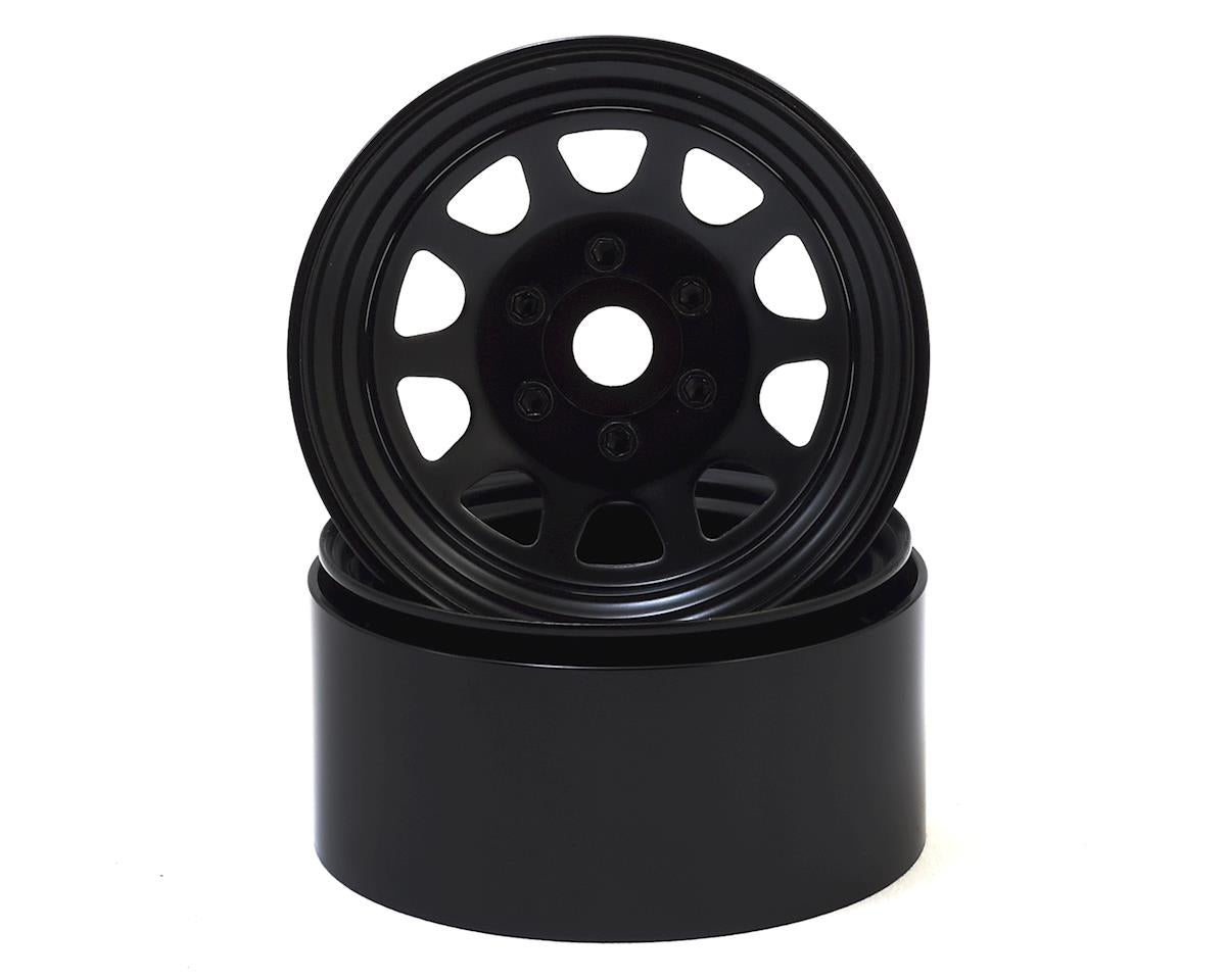 SSD SSD00280 Stock 1.9” Steel Beadlock Wheels Black