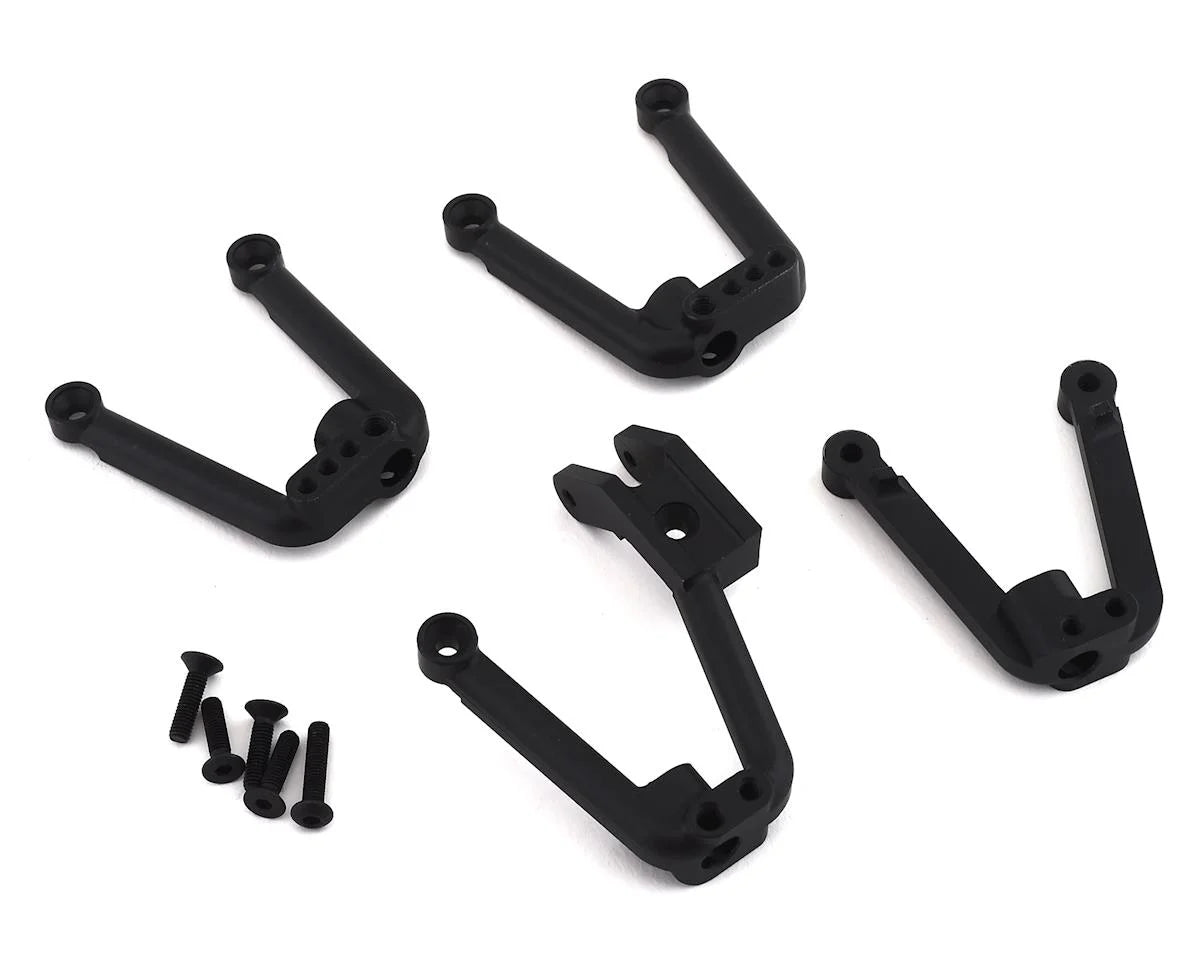 SSD SSD00384 SCX10 II Aluminum Shock Hoop Set Black