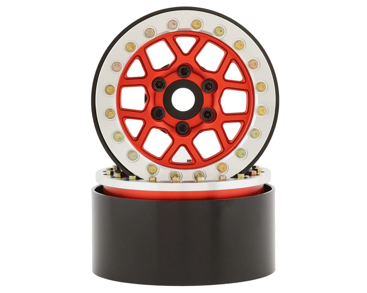 SSD SSD00538 1.9"" Boxer Beadlock Wheels (Red)