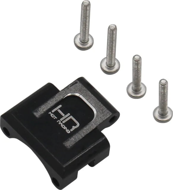 HOT RACING SXTF09U01 Axial SCX24 Aluminum Rear Axle Truss Upper Link Mount Black