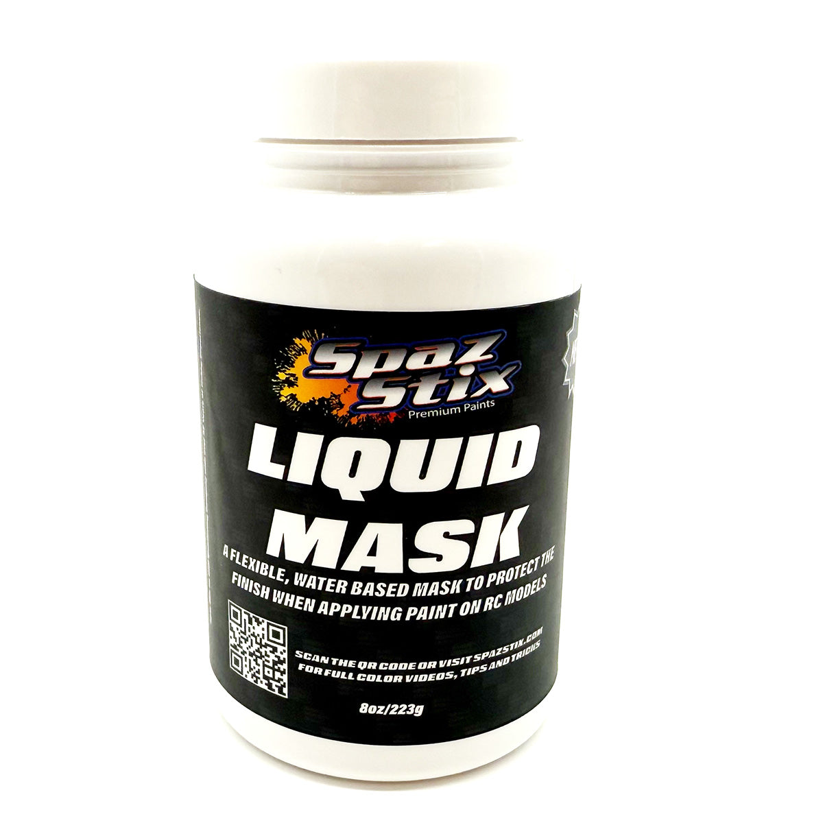 SPAZ STIX 0008V2 Water Based Liquid Mask V2, 8oz
