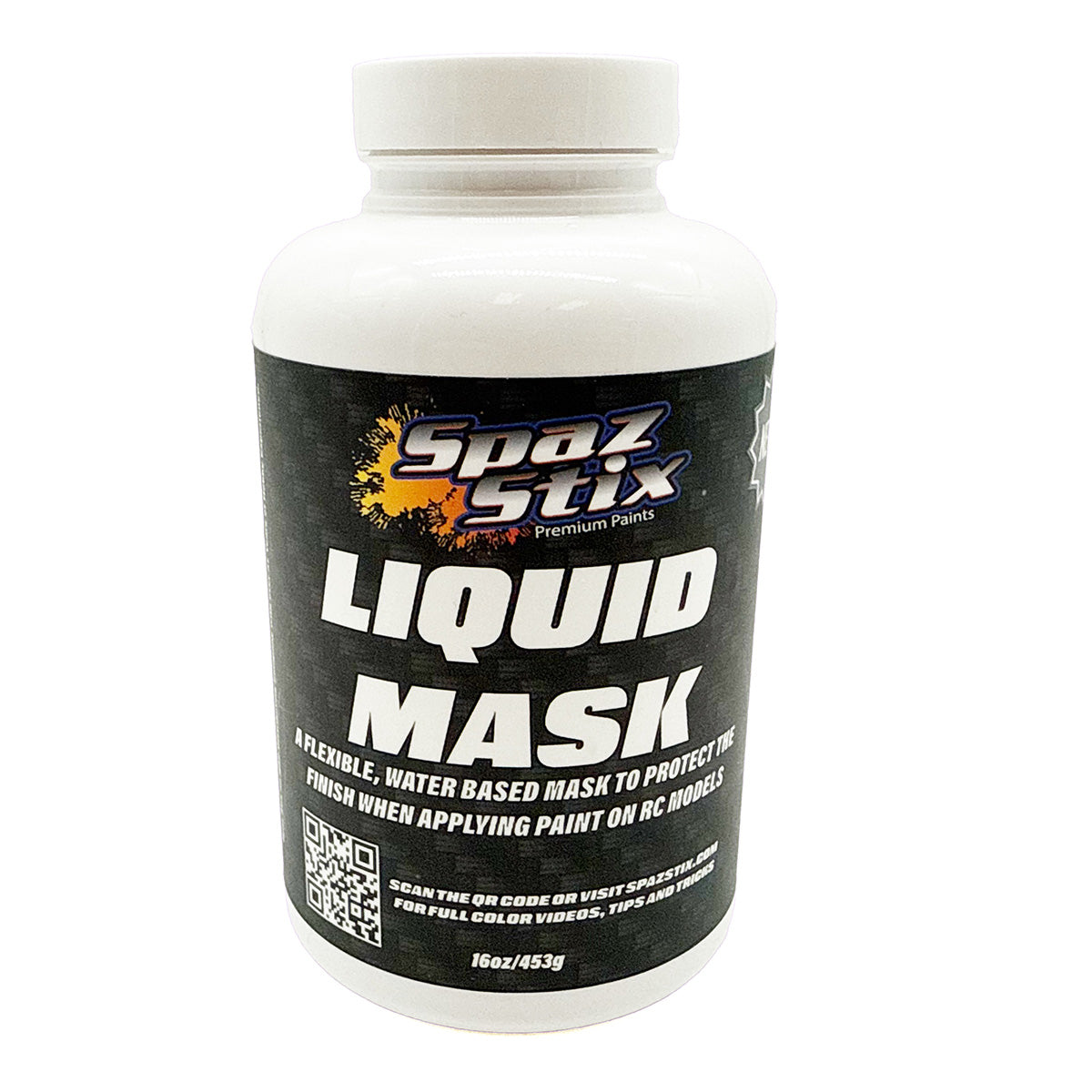 SPAZ STIX 0016V2 Water Based Liquid Mask V2, 16oz