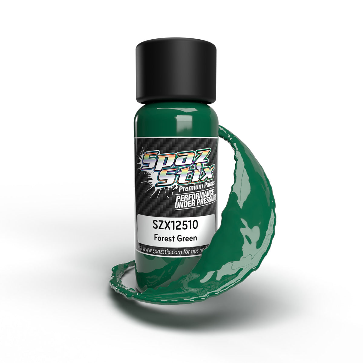 SPAZ STIX 12510 Forest Green Airbrush Ready Paint, 2oz Bottle