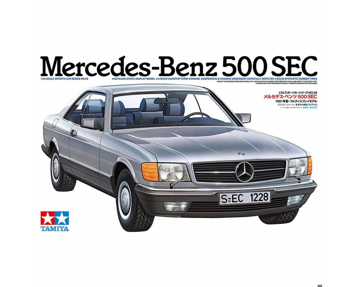 TAMIYA 24029 1/24 Mercedes-Benz 500 SEC Plastic Model Kit
