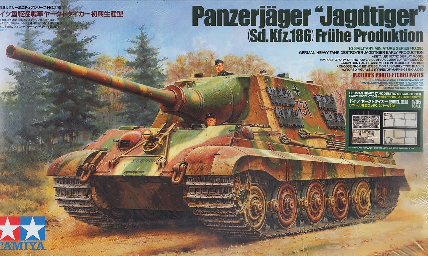 TAMIYA 25162 1/35 Panzerjäger "Jagdtiger" Sd.Kfz.186 Frühe Produktion