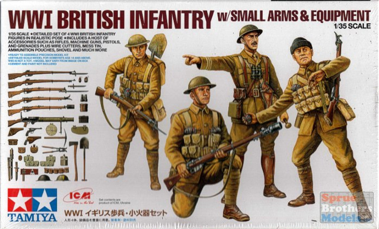 TAMIYA 32409 1:35 Tamiya WWI British Infantry with Small Arms and Equipment
