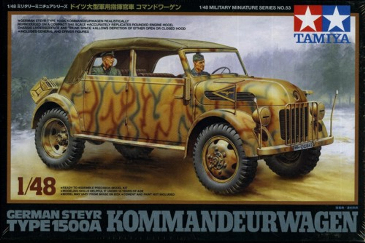 TAMIYA 32553 1:48 Tamiya Kommandeurwagen - German Steyr Type 1500A #32553