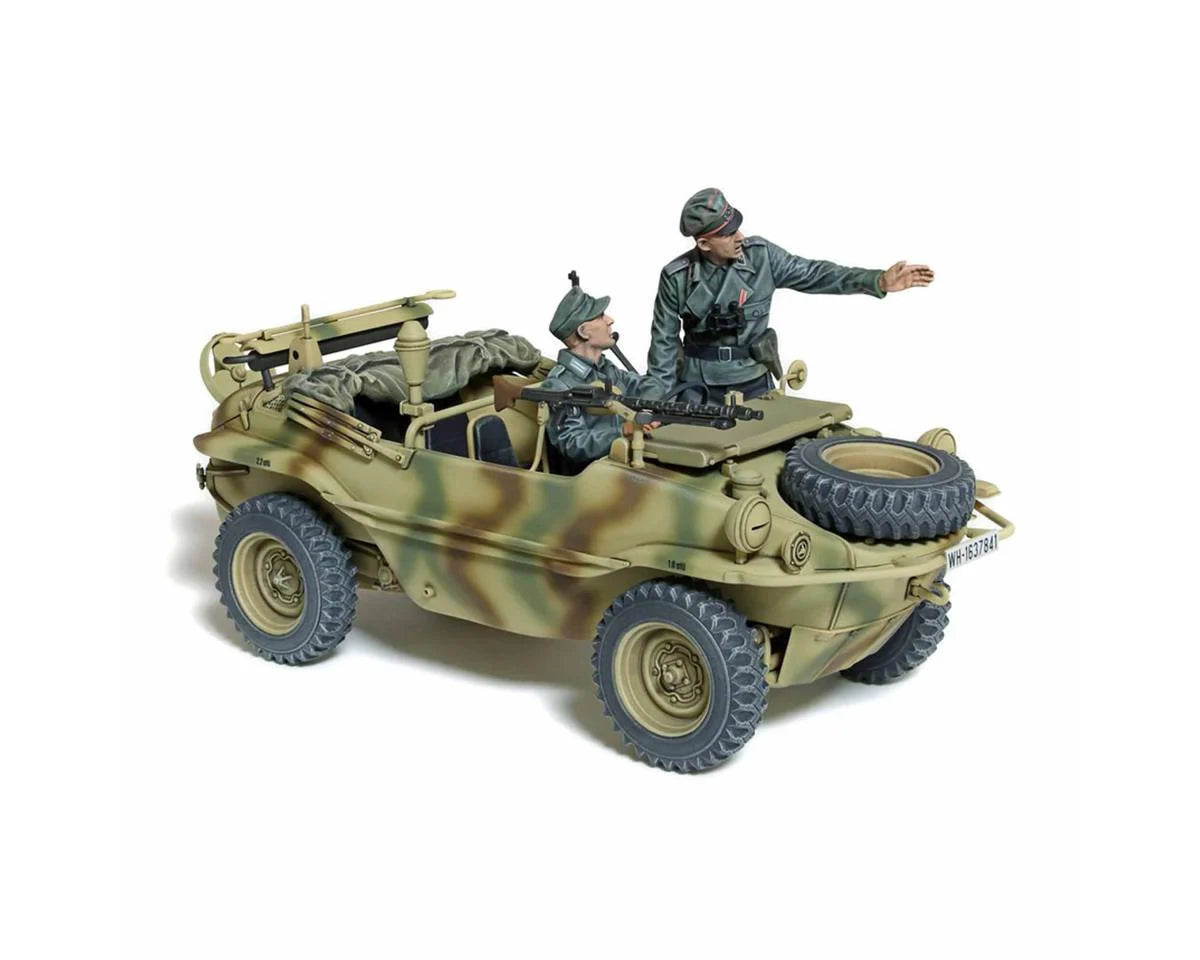 TAMIYA 35393 1/35 German Schwimmwagen Type 166 Plastic Model Kit (Wide Wheel Version)