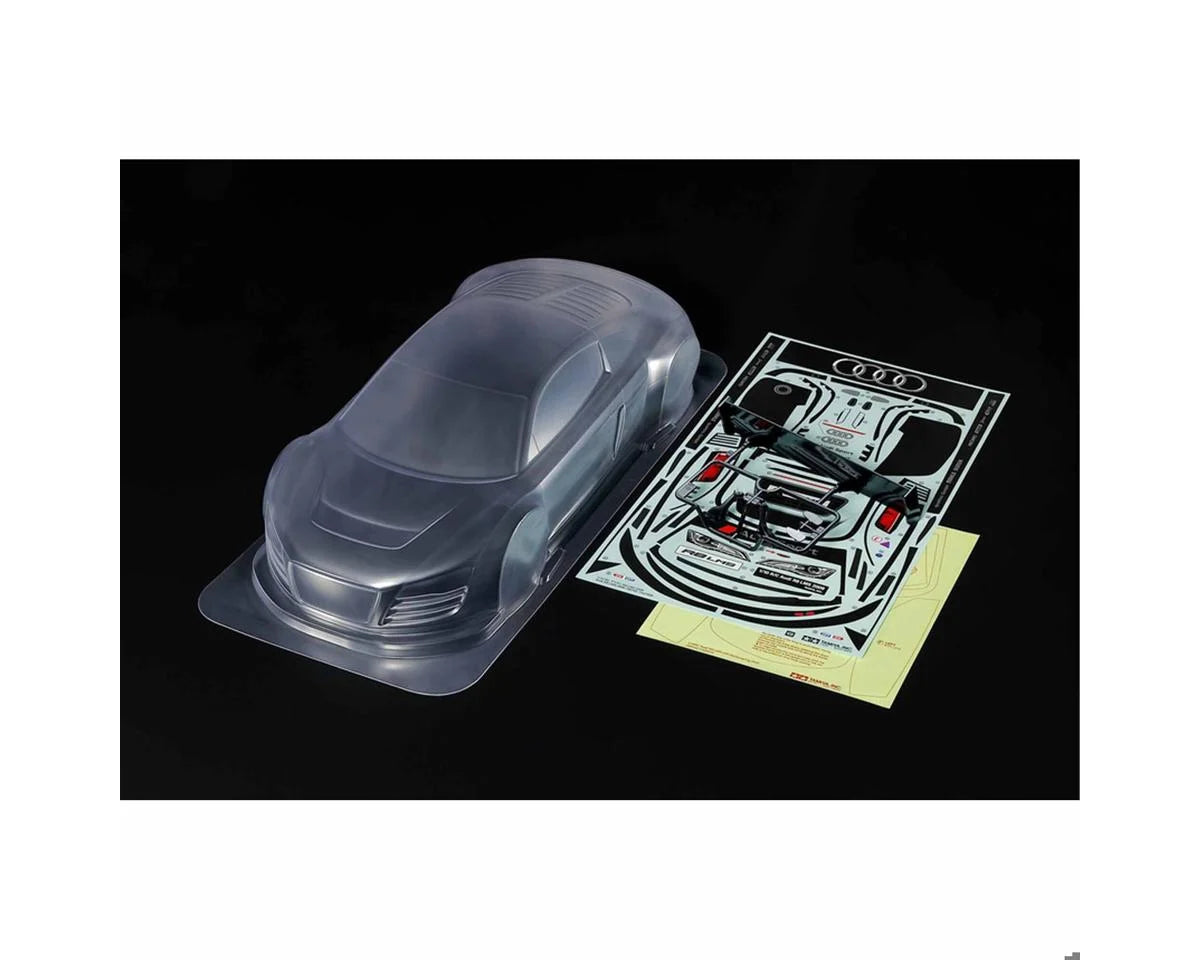 TAMIYA 51754  TT-02 1/10 2008 Audi R8 LMS Touring Car Body Set (Clear)