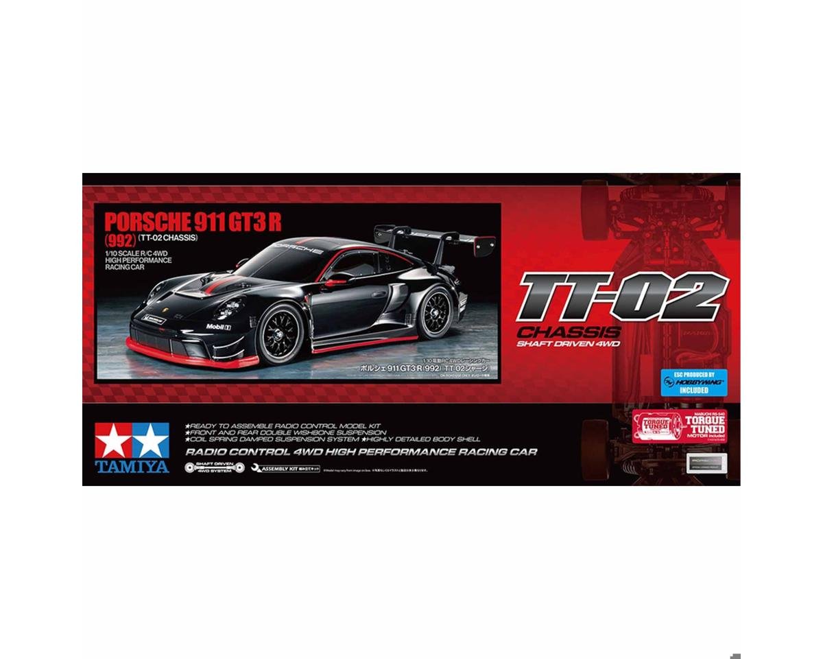 TAMIYA 58745 TT-02 Porsche 911 GT3 R 1/10 4WD Electric Touring Car Kit