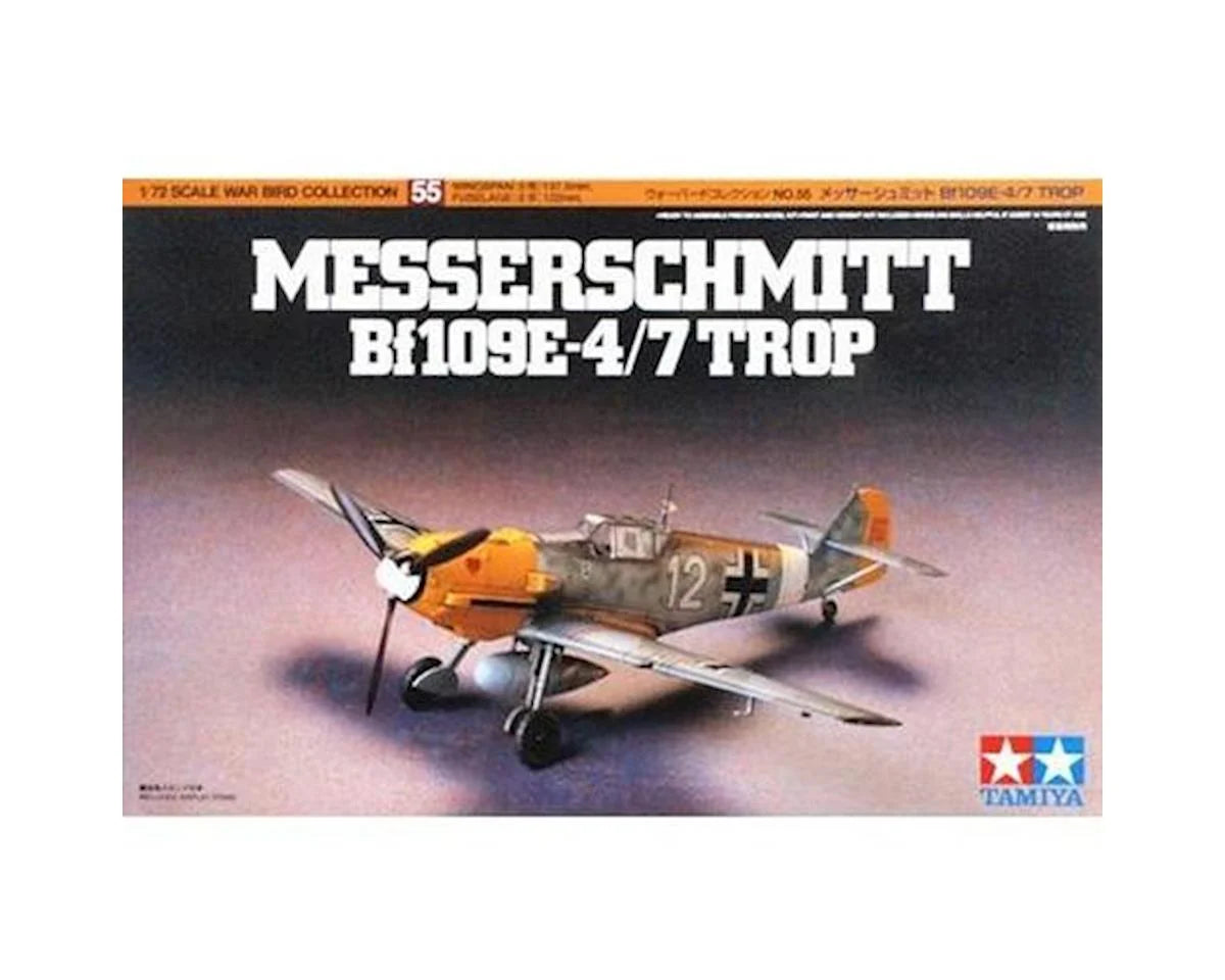 TAMIYA 60755 1/72 Bf109 E4/7 Tropical Model Kit
