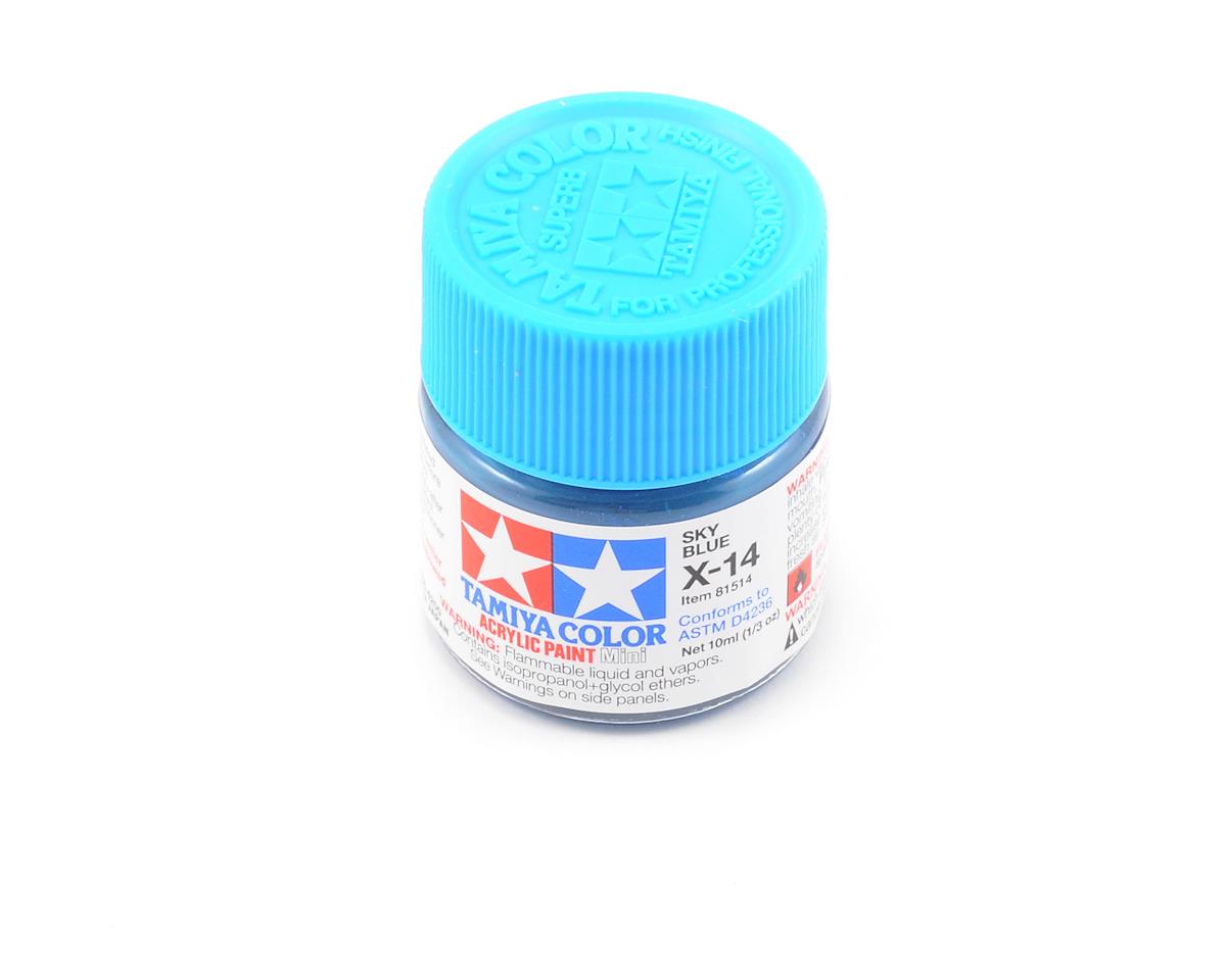 TAMIYA 81514 X-14 Acrylic Mini X14 Sky Blue 1/3 oz