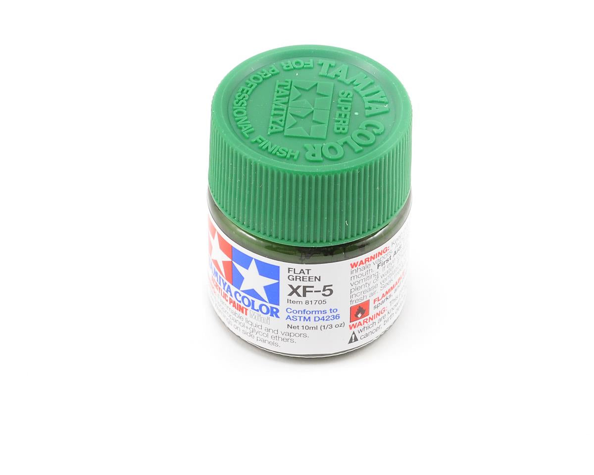 TAMIYA 81705 XF-5 Acrylic Mini XF5 Flat Green 1/3 oz