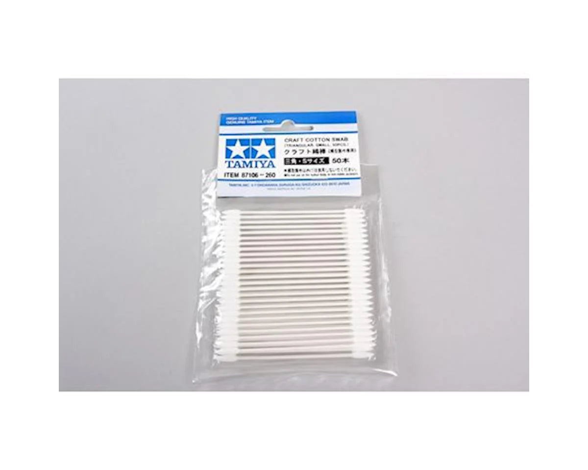 TAMIYA 87106  Craft Cotton Swab (50) (Triangle) (Small)