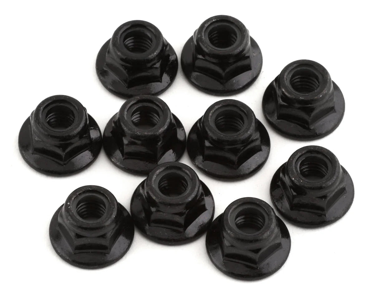 TEKNO TKR1214 5mm Flanged Locknuts (Black) m5