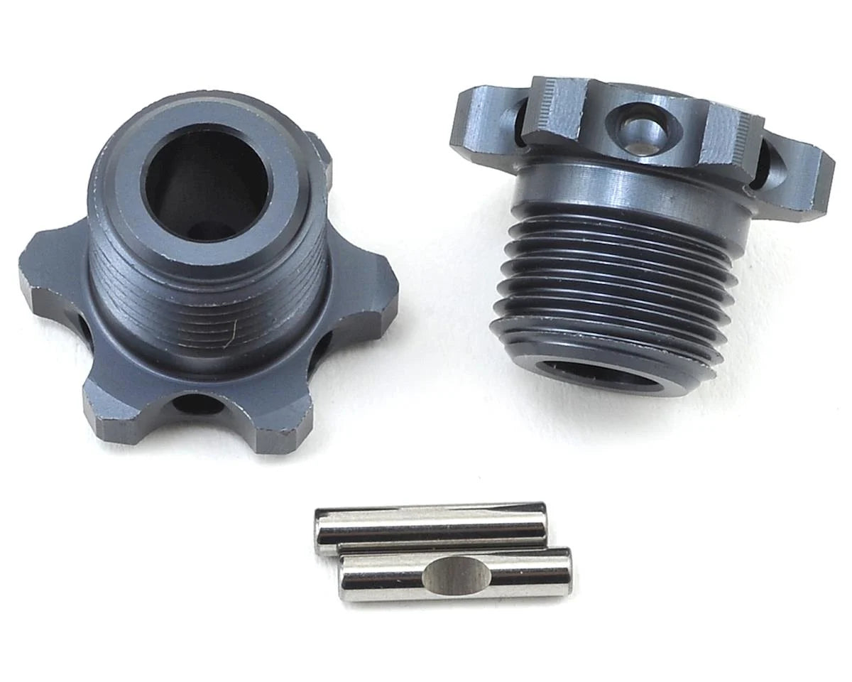 TEKNO TKR5569 17mm Narrow Aluminum Wheel Hub (Gun Metal) (2) (for TKR5580)