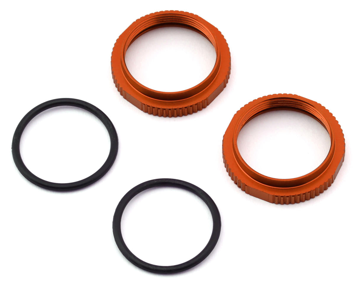TEKNO TKR6013BO 16mm Aluminum Low Profile Shock Collars (Orange) (2)