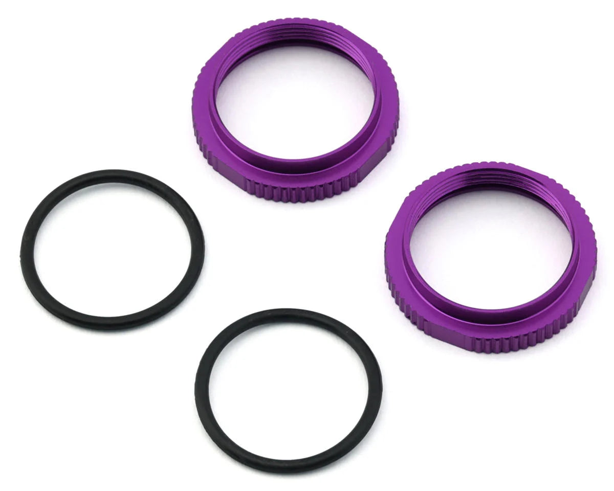TEKNO TKR6013BP 16mm Aluminum Low Profile Shock Collars (Purple) (2)