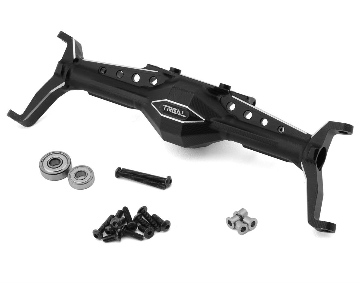 TREAL TLHTCAPRA-01 Axial Capra CNC Aluminum One Piece Front Axle Housing (Black)