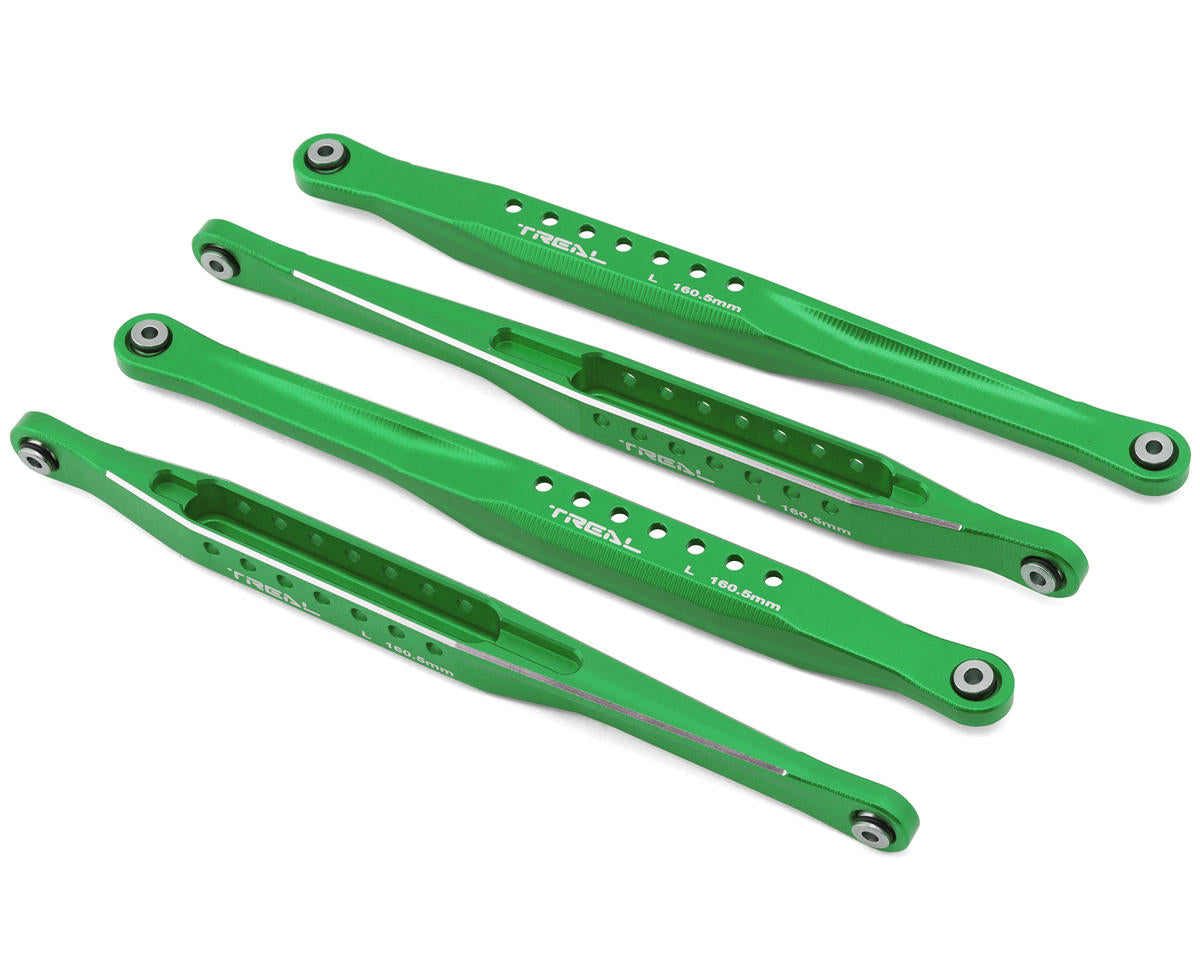 TREAL X003EFHHOB  Losi LMT Aluminum Lower Trailing Arm Link Set (Green) (4) (160.5mm) (Long)