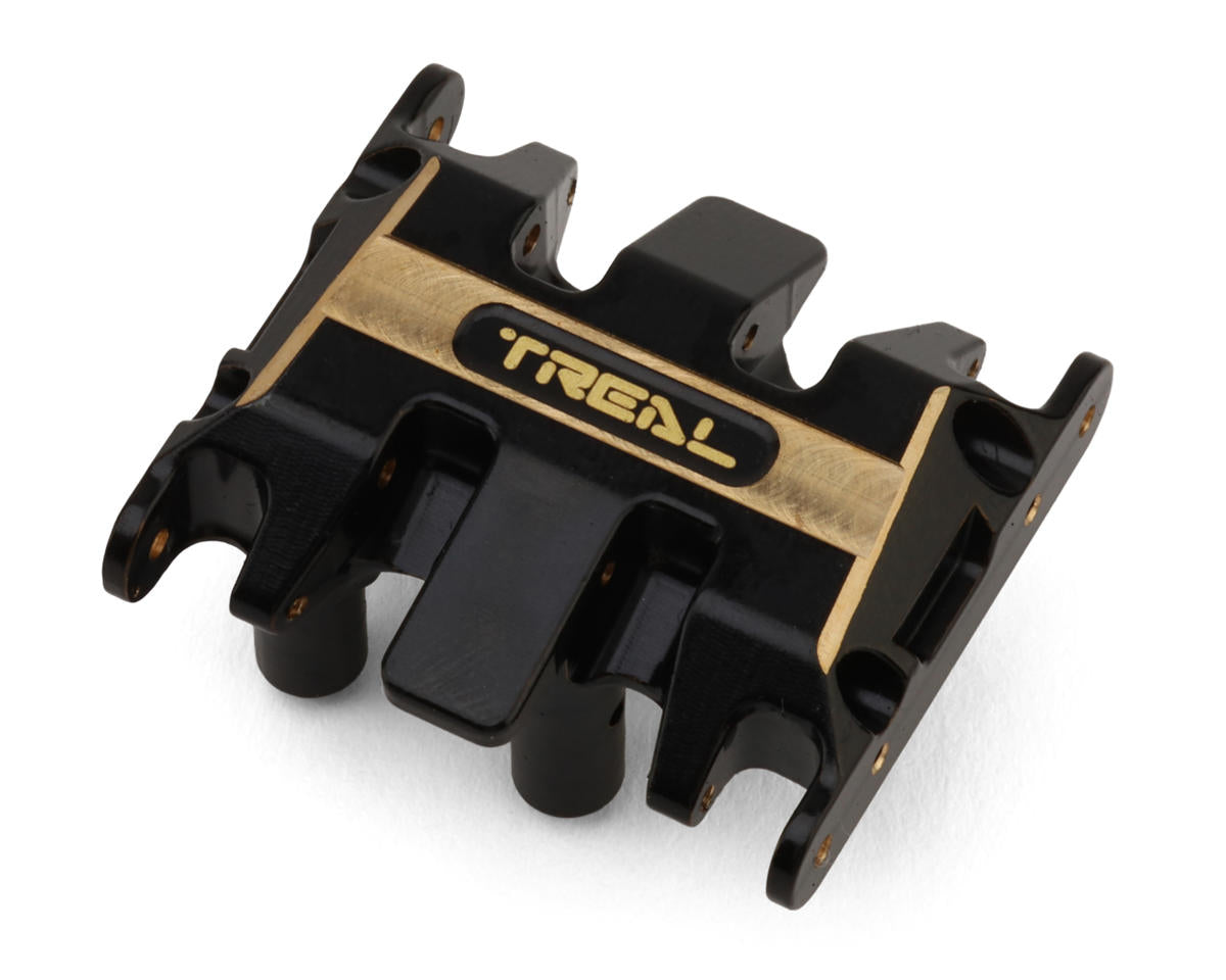TREAL SCX30-48 Axial SCX30 Brass Skid Plate (Black) (18.3g)