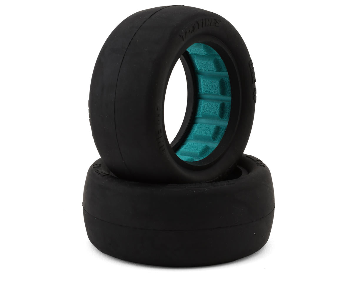 TZO 202 TIRES ONE-4F-R1 One 2.2" 4WD Front 1/10 Slick Buggy Tire (2) (Gold) w/Foam Inserts