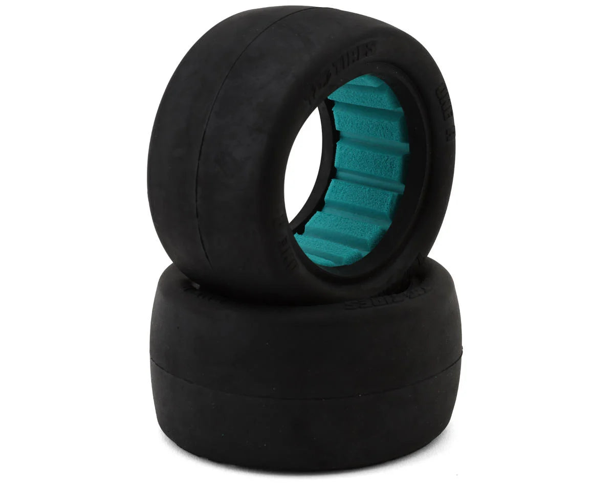 TZO 202 TIRES ONE-R-TI 2.2" Rear 1/10 Slick Buggy Tire (2) (Gray) w/Foam Inserts