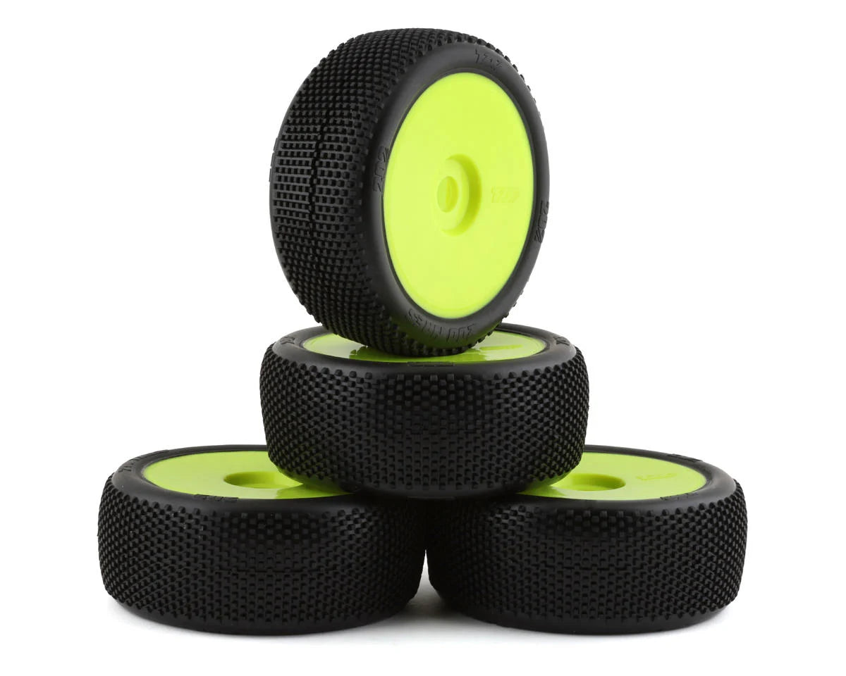 TZO 202 TIRES TZ202S-Y-N 1/8 Buggy Non-Glued Tire Set (Yellow) (4) (Soft)