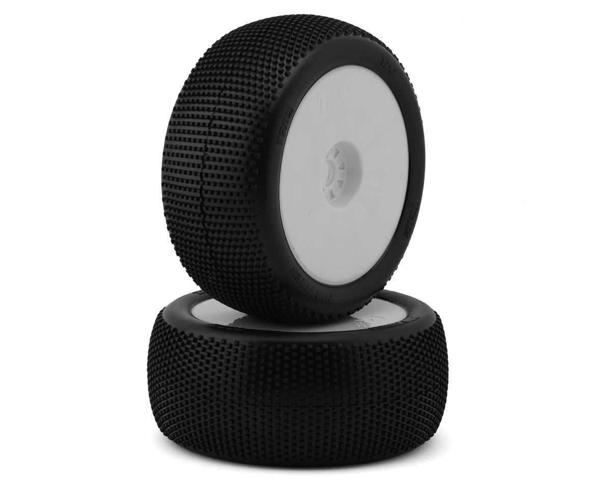 TZO 202 TIRES TZT202S-W-N 1/8 Truggy Non-Glued Tire Set (White) (2) (Ultra Soft)