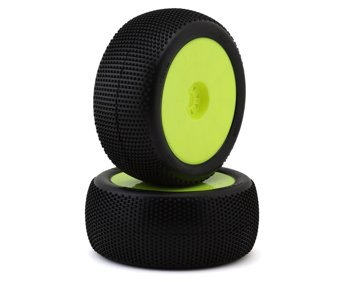 TZO 202 TIRES TZT202S-Y-N 1/8 Truggy Non-Glued Tire Set (Yellow) (2) (Ultra Soft)