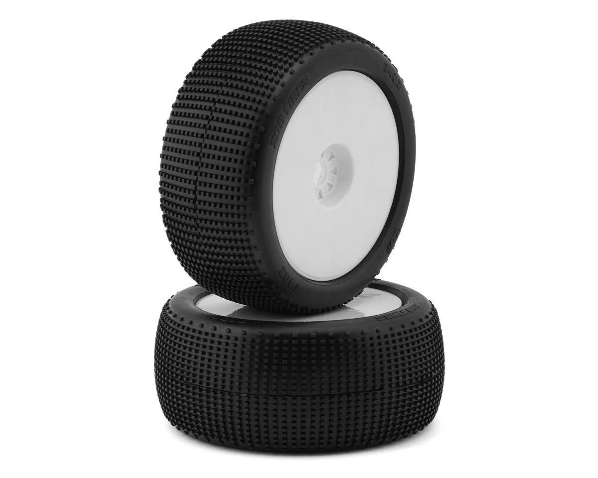 TZO 200 TIRES TZT402US-W-N 402 1/8 Truggy Non-Glued Tire Set (White) (2) (Ultra Soft)