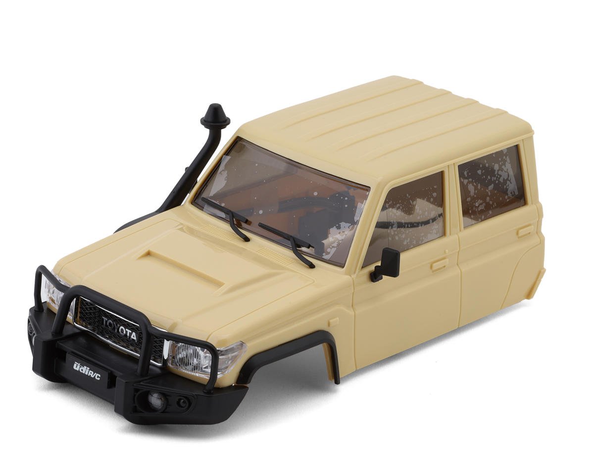 UDI UCX18-P001B UCX18 Pro Toyota Land Cruiser 1/18 Pre-Painted Cab (Tan) w/LED Lights