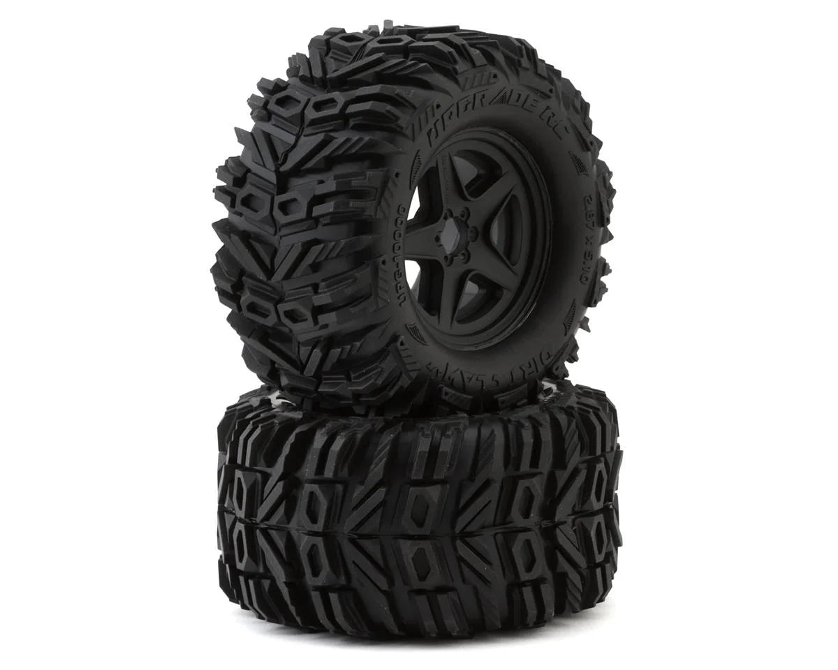 UPGRADE RC UPG-10000 Dirt Claw 2.8" Pre-Mounted All-Terrain Tires w/5-Star Wheels (2) (17mm/14mm/12mm Hex)