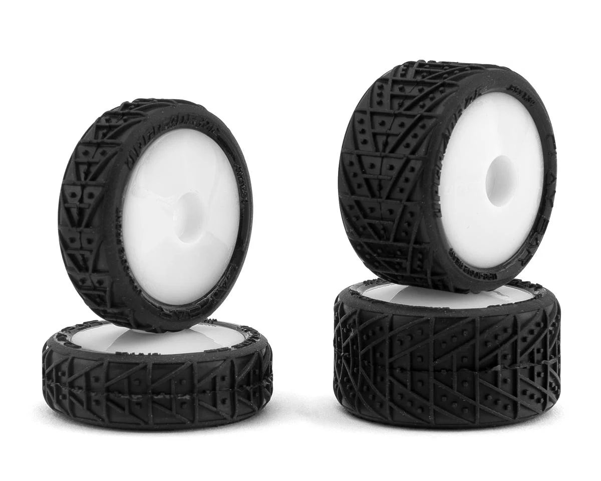 UPGRADE RC UPG-10012 Clay Bar Pre-Mounted Front and Rear Clay Tires for Losi® Micro-B™ (White)